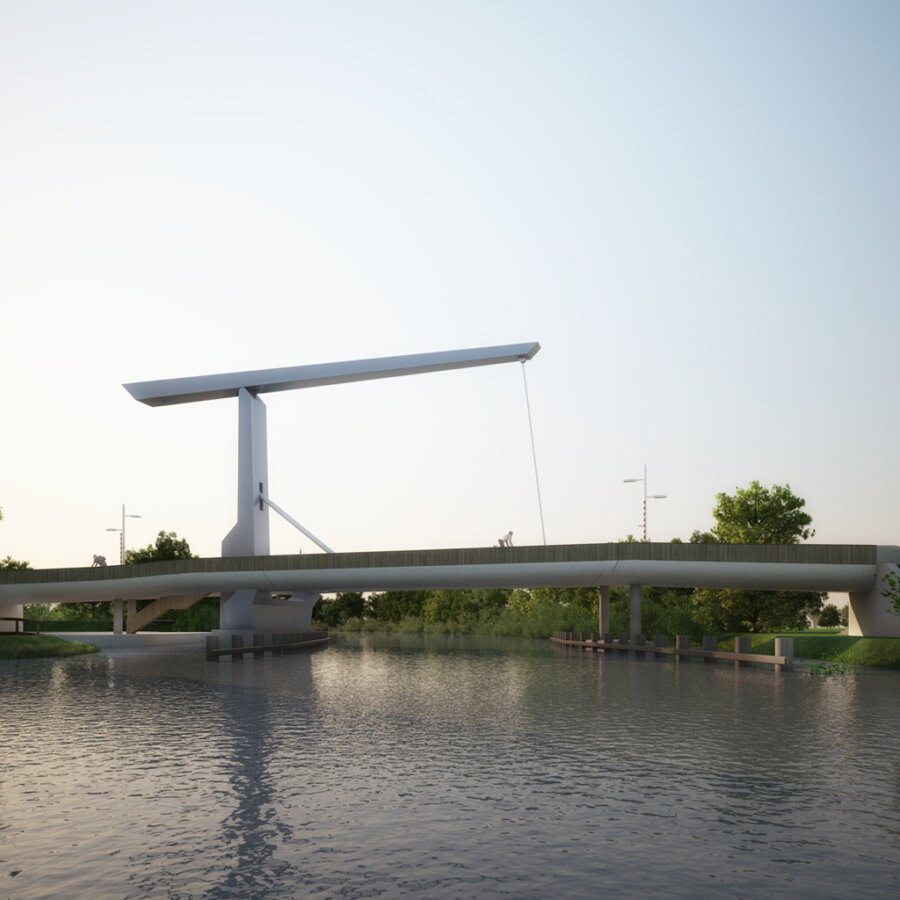 M3H Architecten Ophaalbrug over de Oude Rijn Katwijk Tobias Bader, Marc Reniers, Machiel Spaan